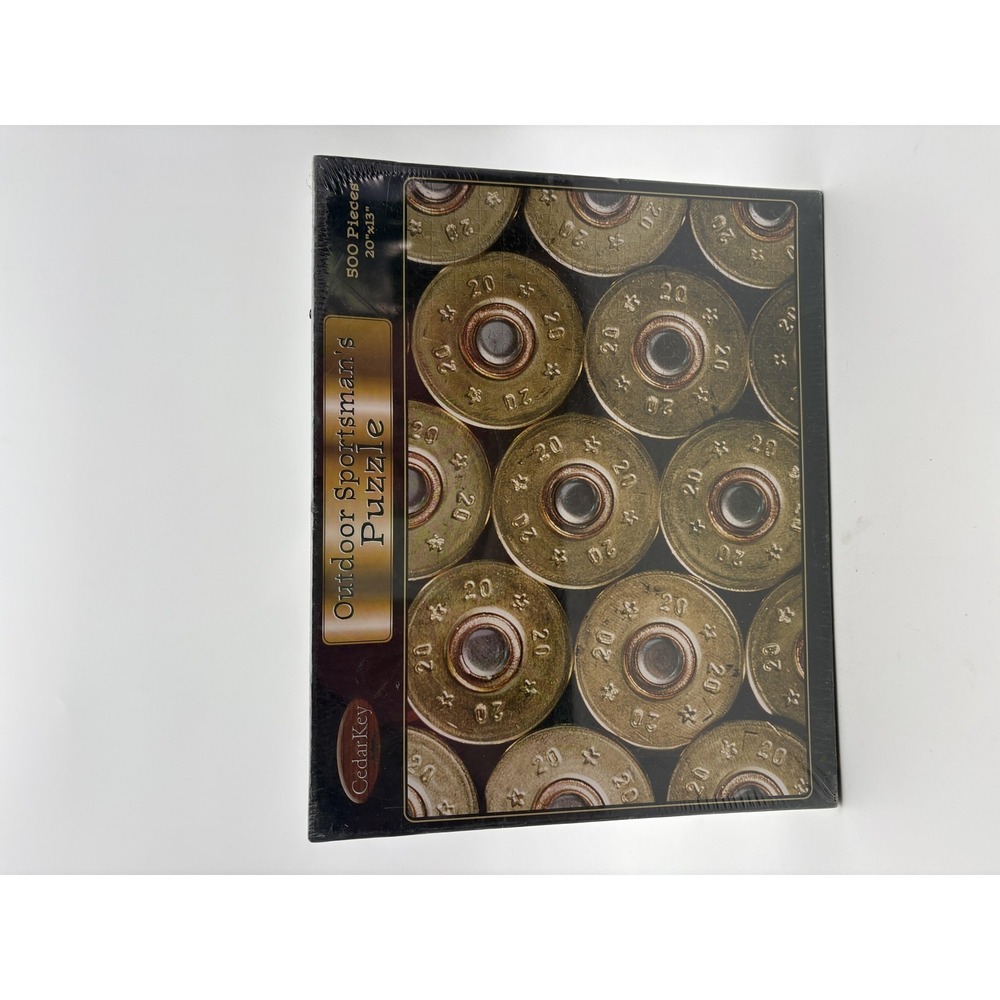 Cedar Key Outdoor Sportsman's Shotgun Shells Jigsaw Puzzle 500 Pieces‎ Gold